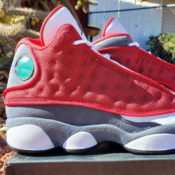 NIKE AIR JORDAN 13 RETRO GS 'RED FLINT' SIZE: 5Y(6.5 WMNS) & 4Y(5.5 WMNS) AVAIL - Picture 6 of 16